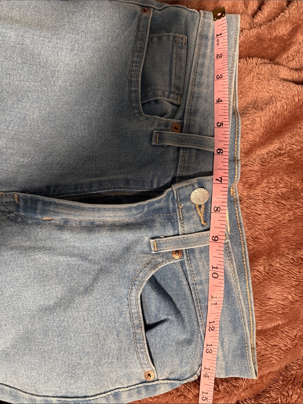 Signature by Levi Strauss Light Blue Wide Leg Cargo Jeans - Picture 4 of 5